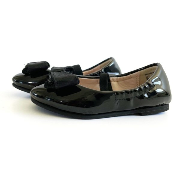 Ruby & Bloom Ballet Flats Toddler Girls Size 5 Black Bow Slip On Party Dress Up - Picture 3 of 15